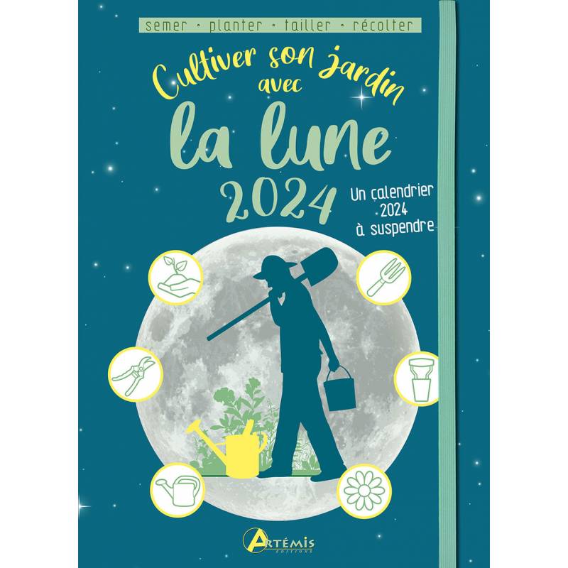 Jardiner avec la lune 2024 🌙  Calendrier lunaire du jardin 2024 à imprimer