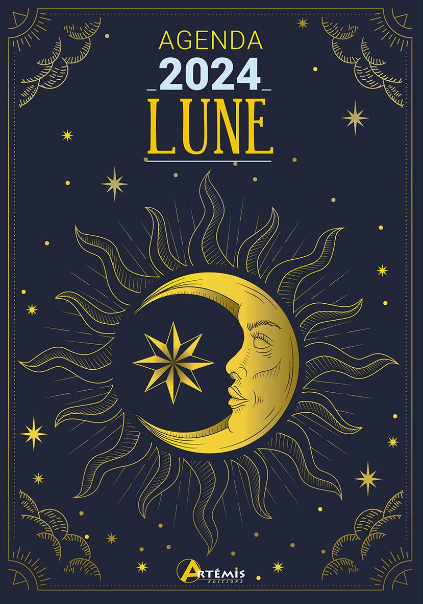 Calendrier lunaire 2024 Impression de licorne magique pour suivre les  phases de la Lune -  France