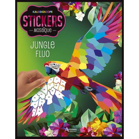 JUNGLE FLUO - STICKERS MOSAIQUE