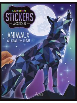 ANIMAUX AU CLAIR DE LUNE - STICKERS MOSAIQUE