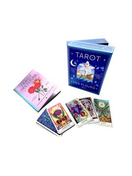 COFFRET TAROT DES FLEURS 78 CARTES + 1 LIVRET DE 80 PAGES