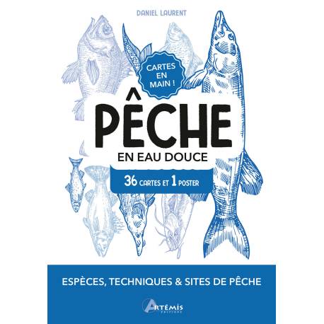 COFFRET PÊCHE EN EAU DOUCE 36 CARTES + 1 POSTER