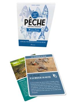 COFFRET PÊCHE EN EAU DOUCE 36 CARTES + 1 POSTER