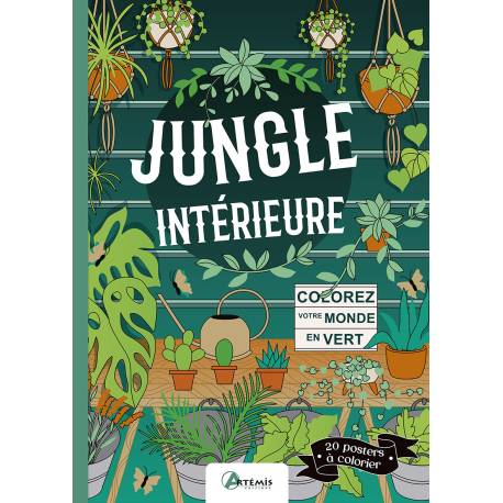 JUNGLE INTERIEURE - 20 POSTERS A COLORIER