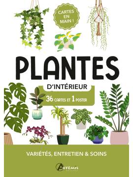 COFFRET CARTES PLANTES D'INTERIEUR 36 CARTES + 1 POSTER