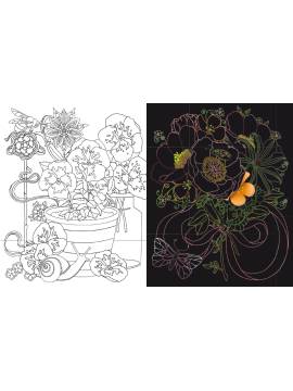 LE MONDE DES FLEURS TABLEAUX MAGIQUES A GRATTER