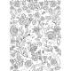 MERVEILLEUX MOTIFS - 20 POSTERS A COLORIER