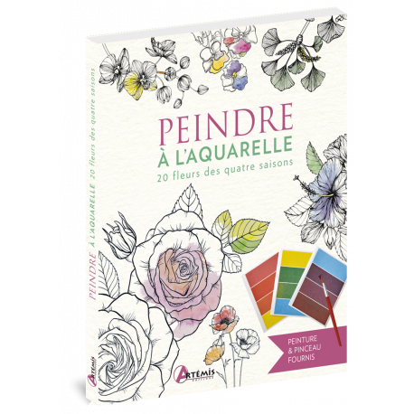 PEINDRE A L'AQUARELLE - 20 FLEURS DES QUATRE SAISONS