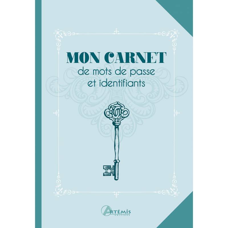 LIVRE MON CARNET DE MOTS DE PASSE ET IDENTIFIANTS