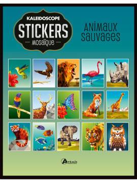 ANIMAUX SAUVAGES - STICKERS MOSAIQUE