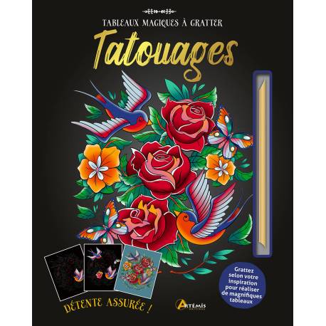 TATOUAGES TABLEAUX MAGIQUES A GRATTER